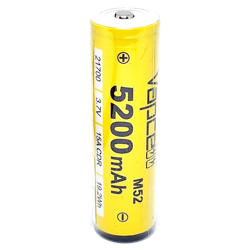 Vapcell M52 INR 21700 5200mAh Button Top Rechargeable Battery