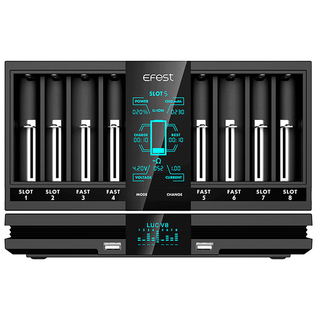 Efest Luc V8 8 Bay Rechargeable Battery Charger