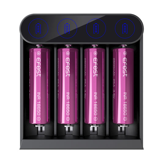 Efest Slim K4 4 Bay Rechargeable Battery Charger