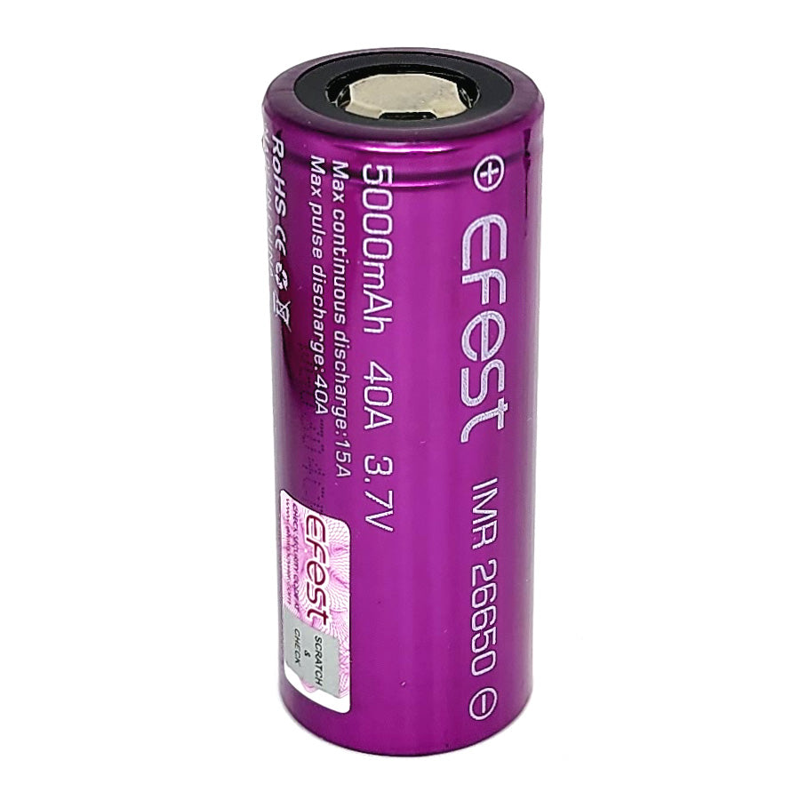 vape battery 26650 EFEST 26650 15A 5000mAh Flat Top Rechargeable Battery – MABD Electronics vape battery 26650 EFEST 26650 15A 5000mAh Flat Top Rechargeable Battery – MABD Electronics