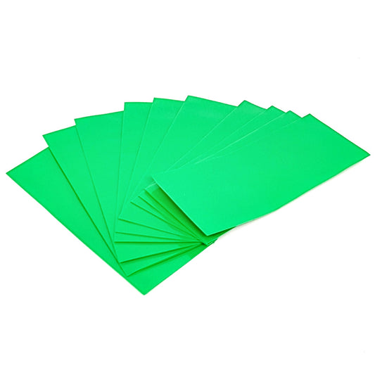 18650 PVC Heat Shrink Battery Wraps - Green - Pack of 10