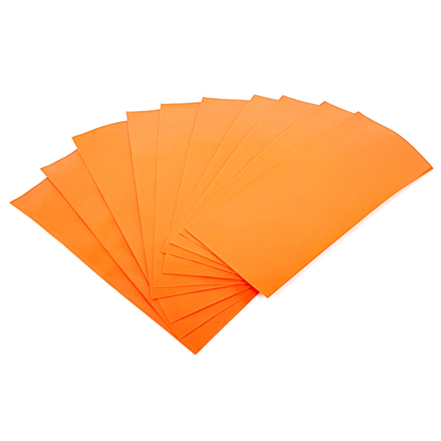20700 PVC Heat Shrink Battery Wraps - Orange - Pack of 10