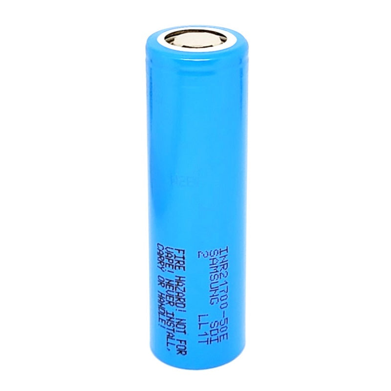 Samsung INR 21700 50E 9.8A 5000mAh High Drain Flat Top Rechargeable Battery