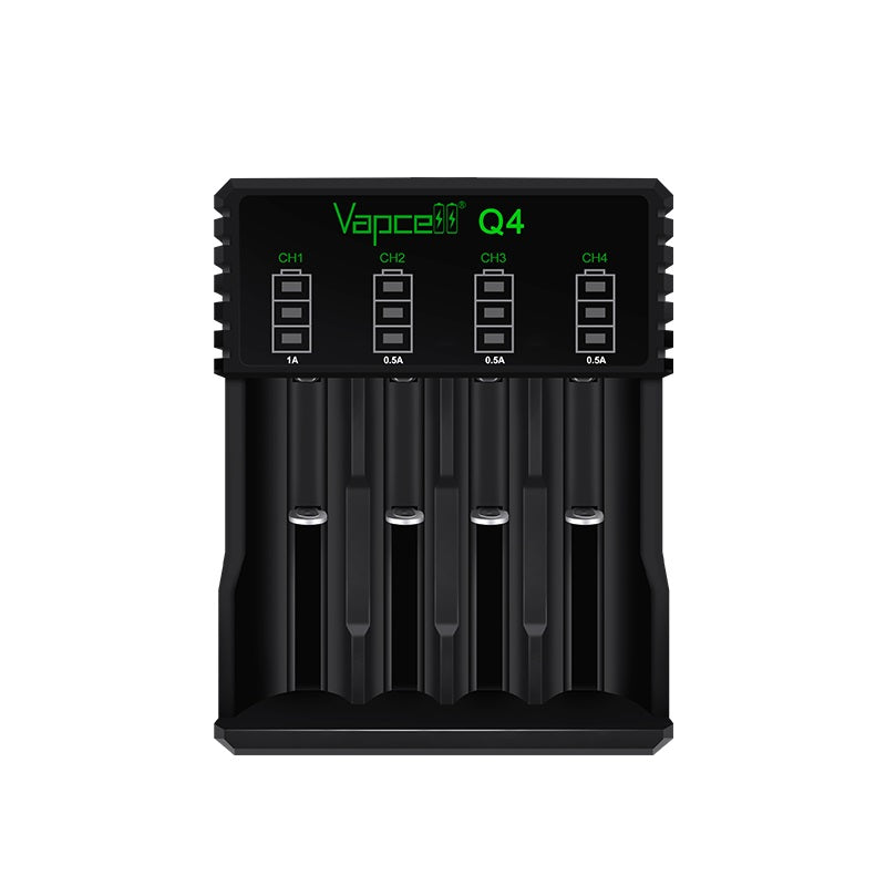 Vapcell Q4 Intelligent LED 4 Bay Rechargeable Battery Charger