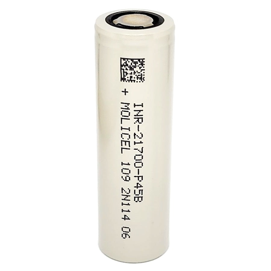 Molicel INR 21700 P45B 45A 4500mAh High Drain Flat Top Rechargeable Battery