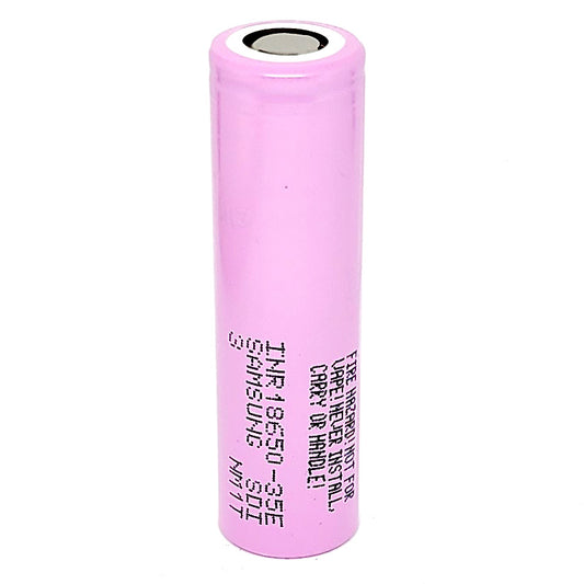 Samsung INR 18650 35E 3500mAh 8A High Drain Flat Top Rechargeable Battery