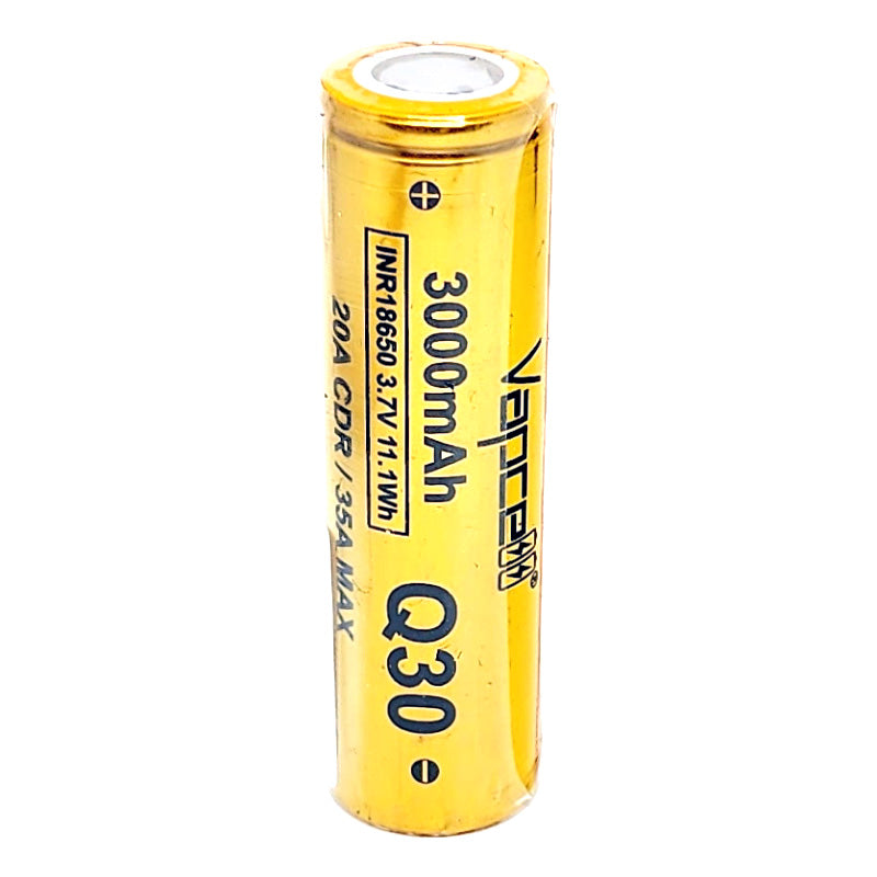 Vapcell Q30 INR 18650 20A 3000mAh High Drain Flat Top Rechargeable Battery