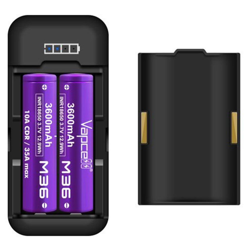 Vapcell P2 Intelligent Rechargeable 18650 Battery Charger & Power Bank