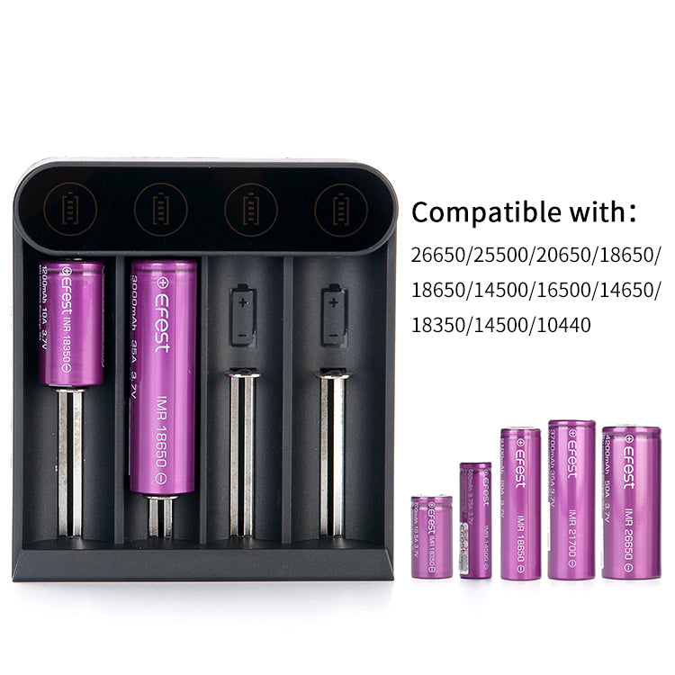 Efest Slim K4 Intelligent 4 Bay Rechargeable Battery Charger