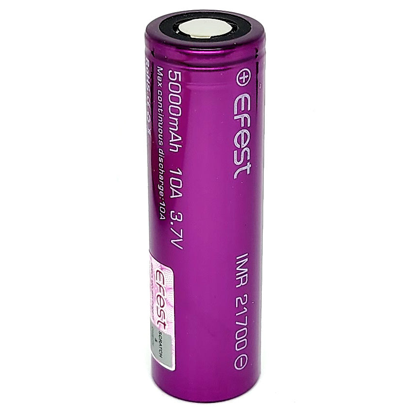EFEST 21700 10A 5000mAh Flat Top Rechargeable Battery EFEST 21700 10A 5000mAh Flat Top Rechargeable Battery