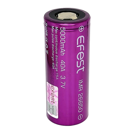 Efest IMR 26650 15A 5000mAh High Drain Flat Top Rechargeable Battery