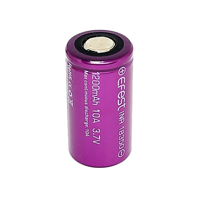 Efest INR 18350 10A 1200mAh High Drain Flat Top Rechargeable Battery