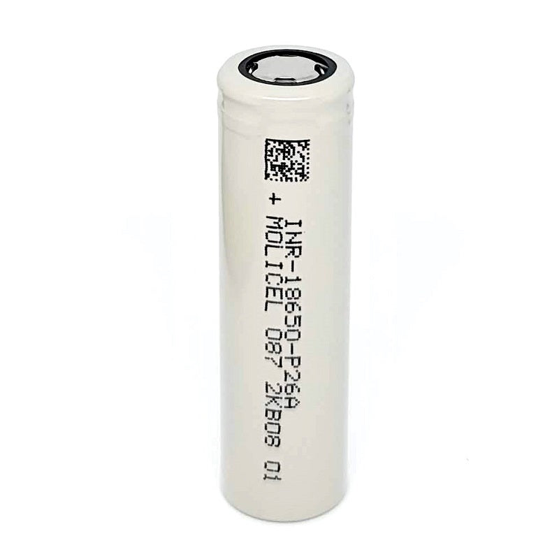 Molicel INR 18650 P26A 35A 2600mAh High Drain Flat Top Rechargeable Battery