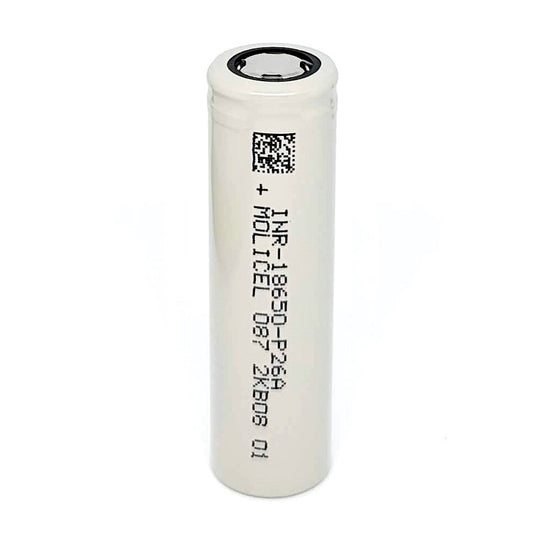 Molicel INR 18650 P26A 35A 2600mAh High Drain Flat Top Rechargeable Battery