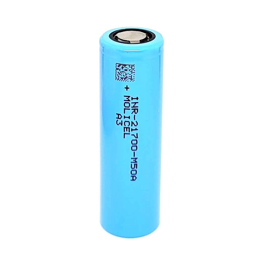 Molicel INR 21700 M50A 15A 5000mAh High Drain Flat Top Rechargeable Battery