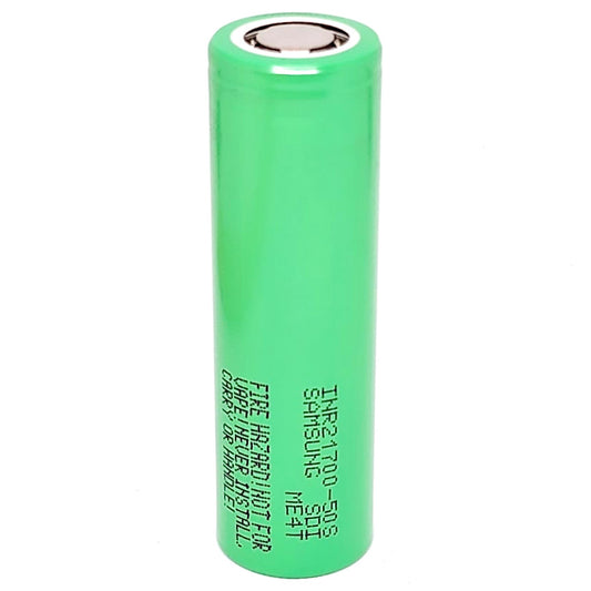 Samsung INR 21700 50S 25A 5000mAh High Drain Flat Top Rechargeable Battery
