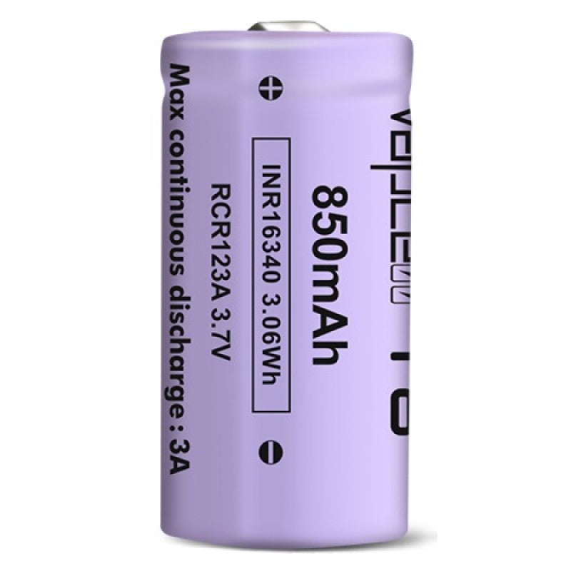 Vapcell T8 16340 RCR123A 3A 850mAh Rechargeable Battery Vapcell T8 16340 RCR123A 3A 850mAh Rechargeable Battery