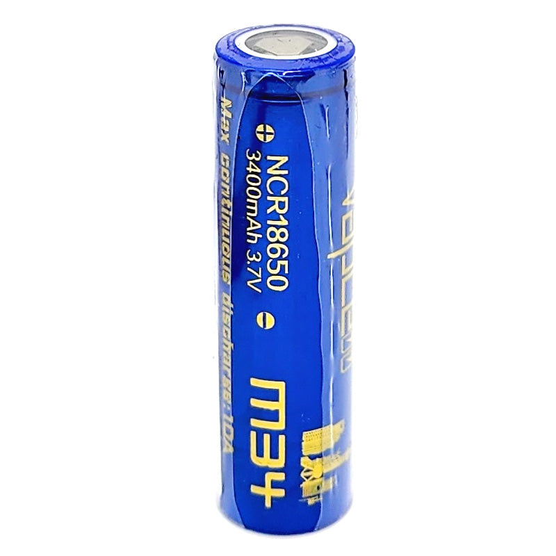 Vapcell M34 NCR 18650 10A 3400mAh High Drain Flat Top Rechargeable Battery