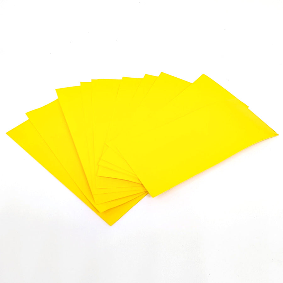 20700 PVC Heat Shrink Battery Wraps - Yellow - Pack of 10